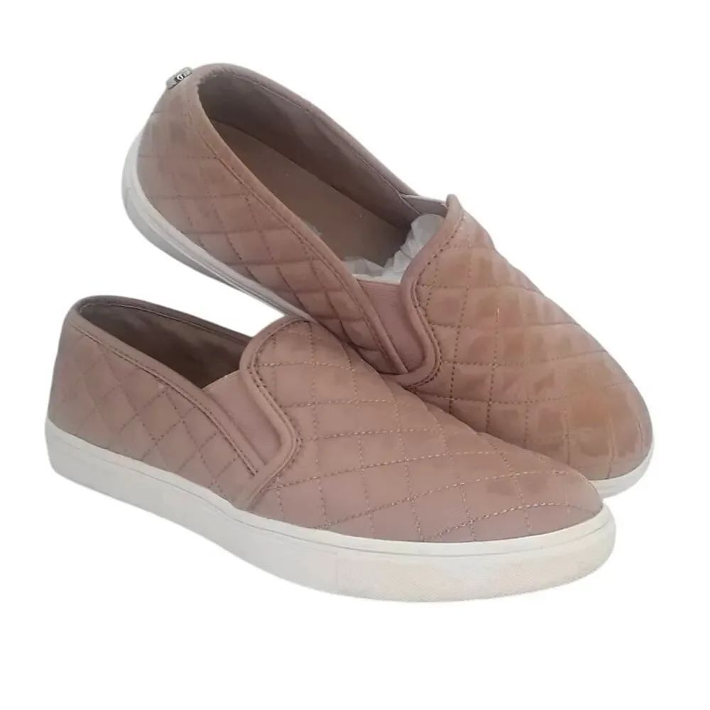 Steve Madden Blush Pink Quilted Women's Pre-owned Designer Sneakers - sz. 9M